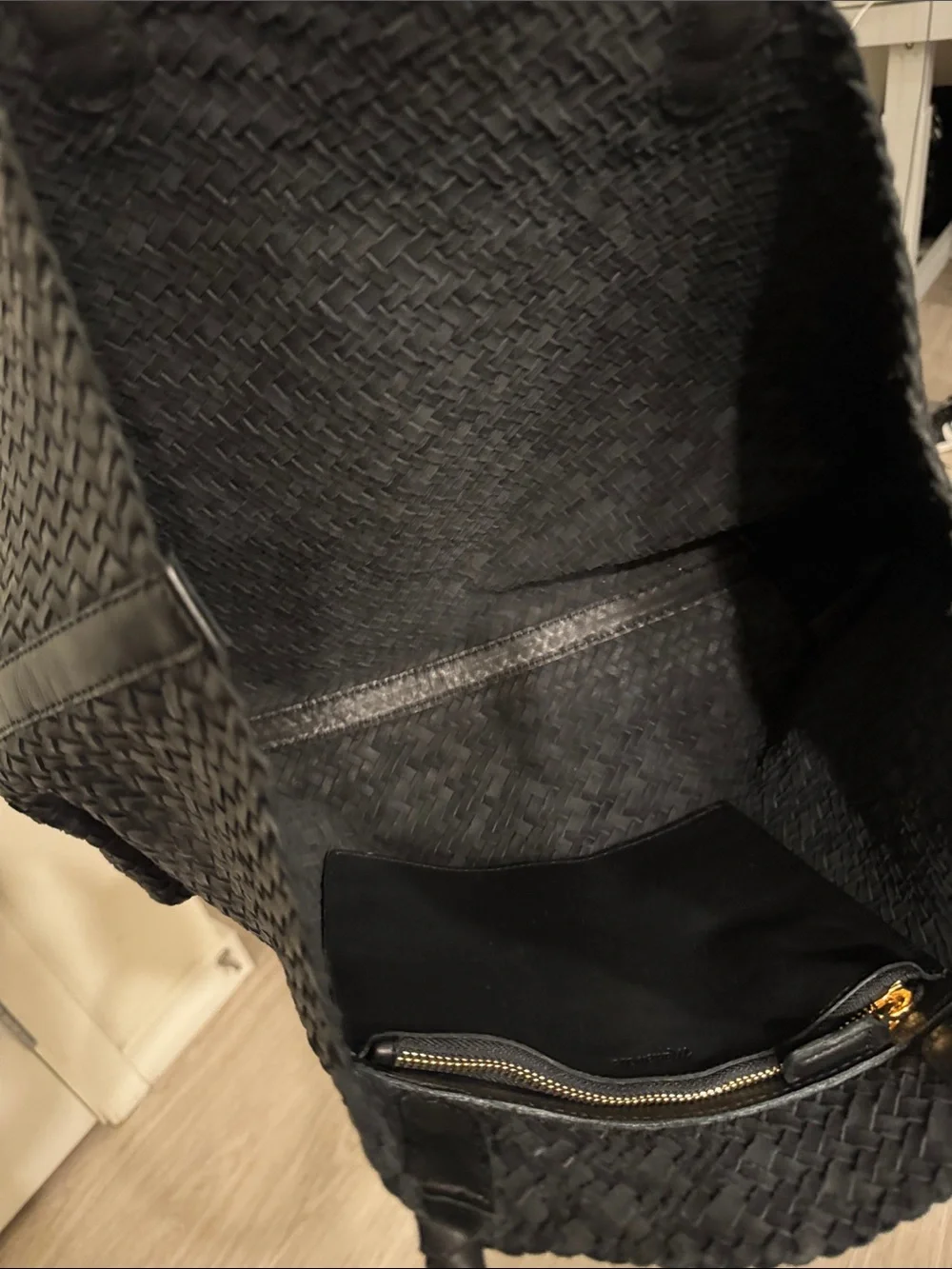 Madewell-The Signature Woven Tote (Black)